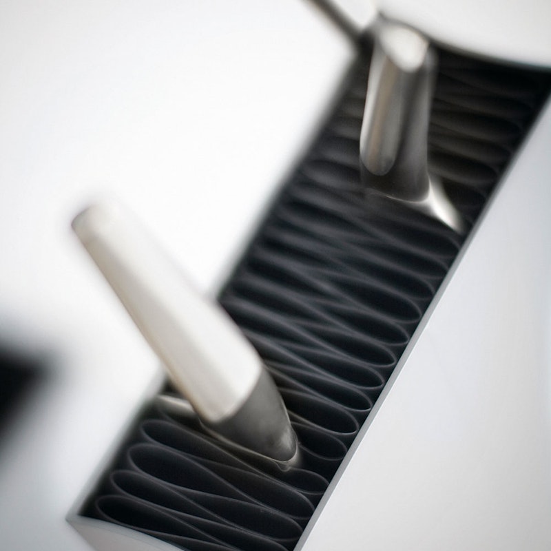 Eva Solo Portacoltelli Inclinato Bianco | Design Danese | Blocco Con Inserti In Plastica - 27 Cm - Foto 8