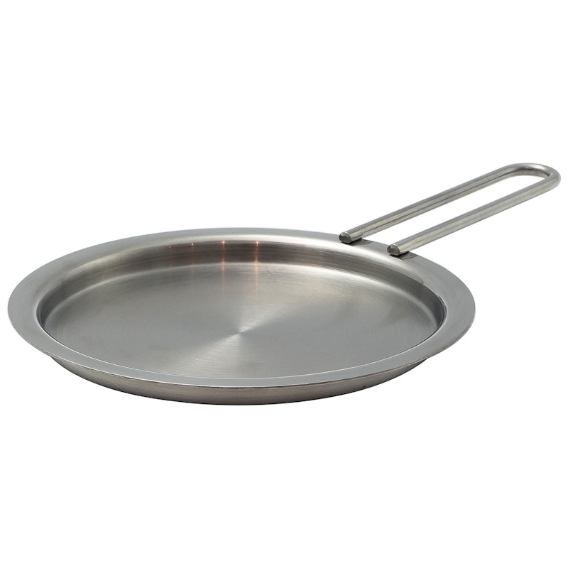 Lid With Handle Brushed Steel, 13 cm