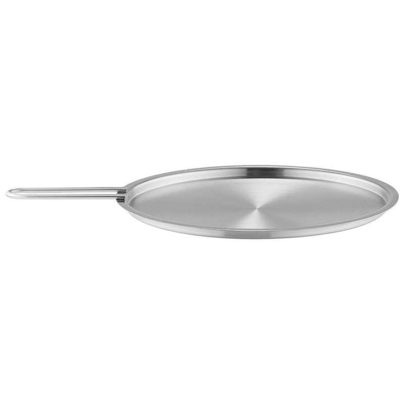 Lid With Handle Brushed Steel, 24 cm