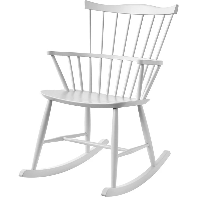 J52G Rocking Chair, White from FDB Møbler | RoyalDesign