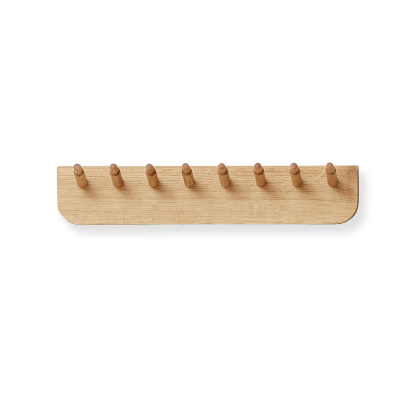 Echo Coat Rack 40 cm, White Oiled Oak