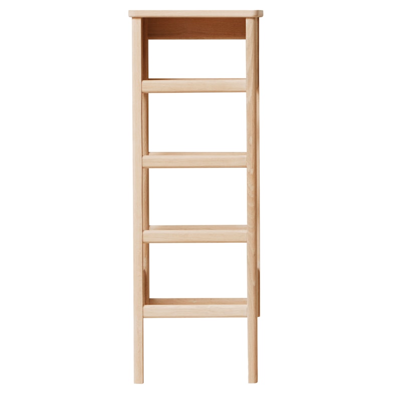 A Line Shoe Rack 35 cm, White Oiled Oak