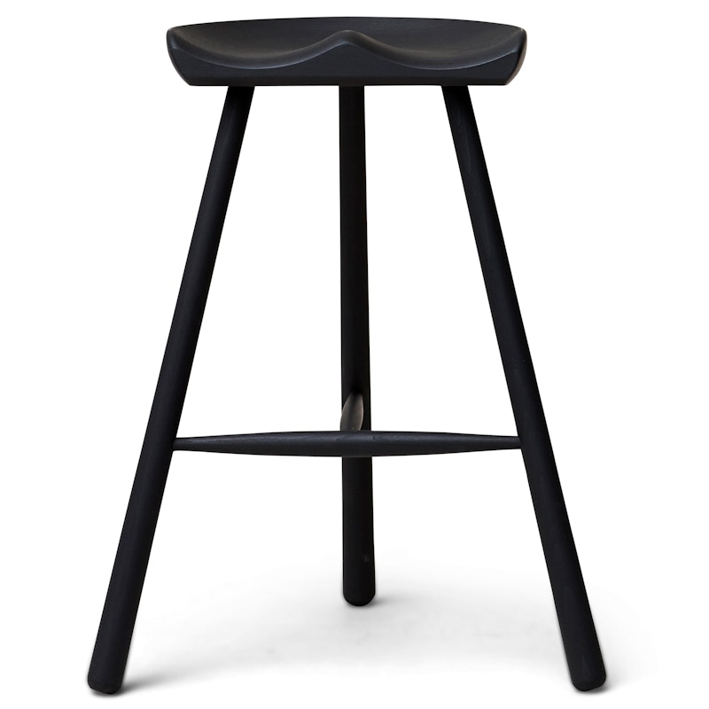 Shoemaker No. 68 Barstool 65 cm, Black stained Beech