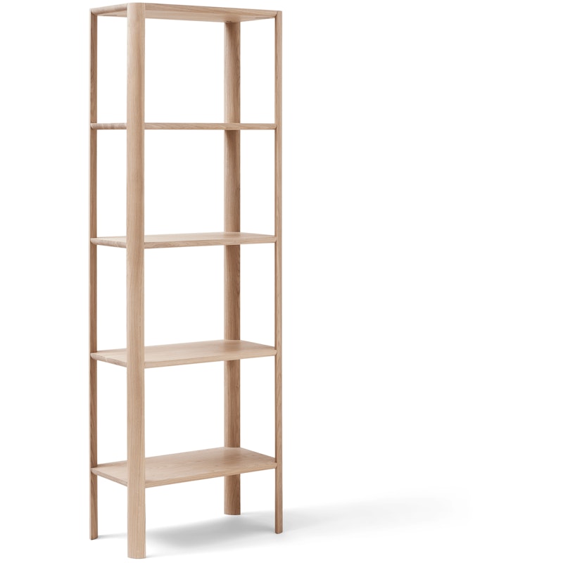 Leaf Shelf 0,5x5, White Oiled Oak