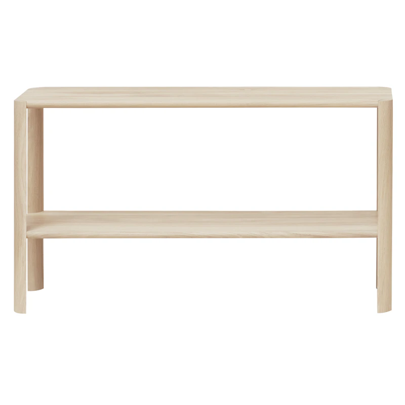 Leaf Shelf 1x2, White Oiled Oak