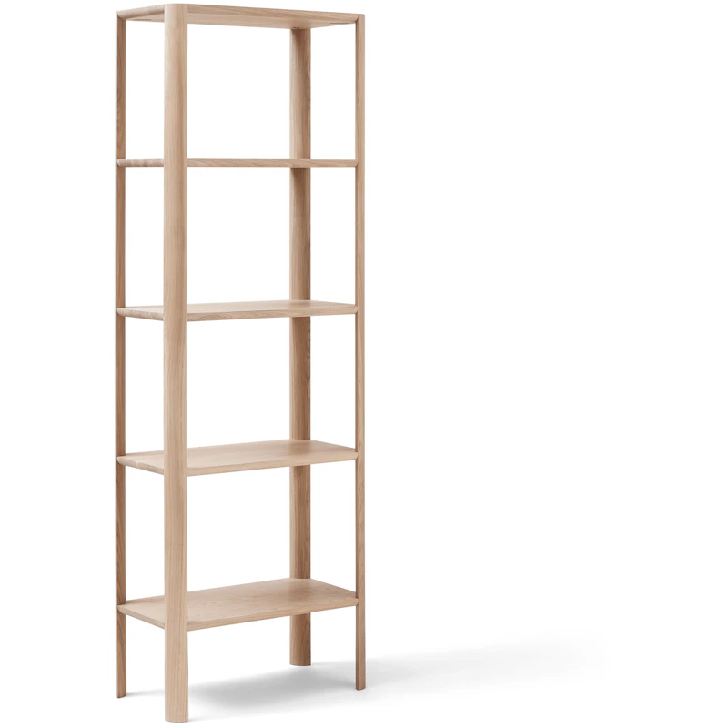 Leaf Shelf 0,5x5, White Oiled Oak