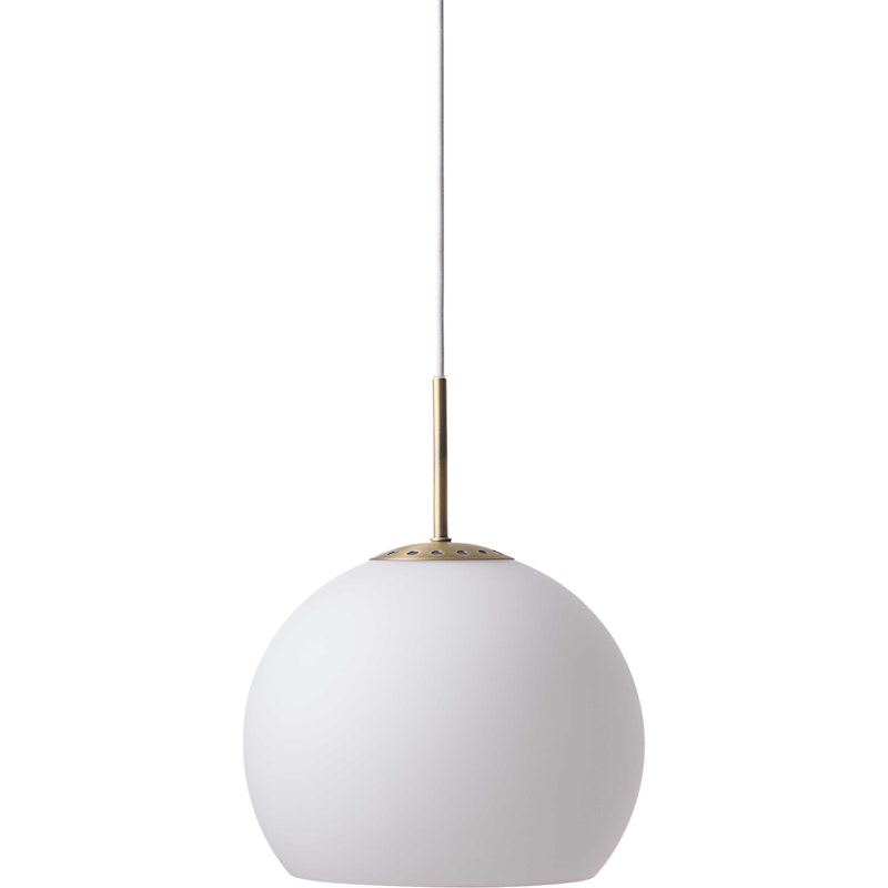 Ball Glass Pendant 25 cm, Opal White
