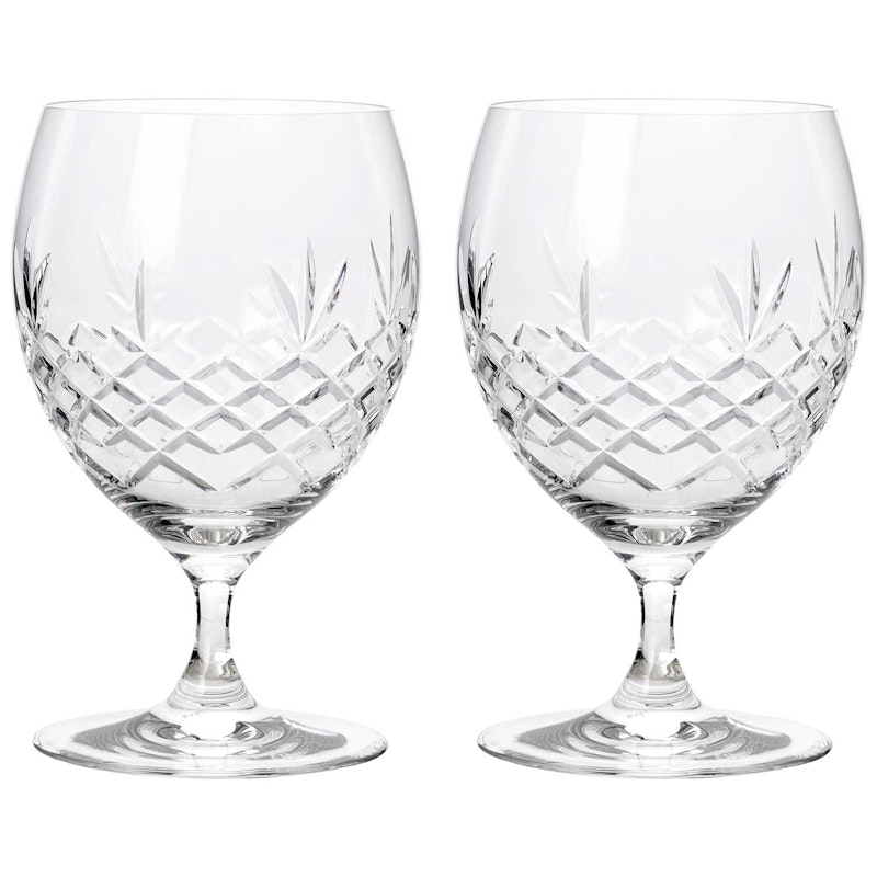 Crispy Eightball Glass 2 Pcs, Clear