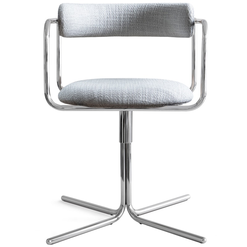 FF Swivel Chair, Liquorice Loop / Chrome