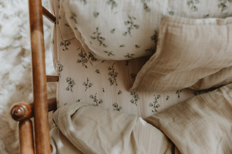 Bluebell Muslin Bed set, 50x60 + 150x210 | RoyalDesign 
