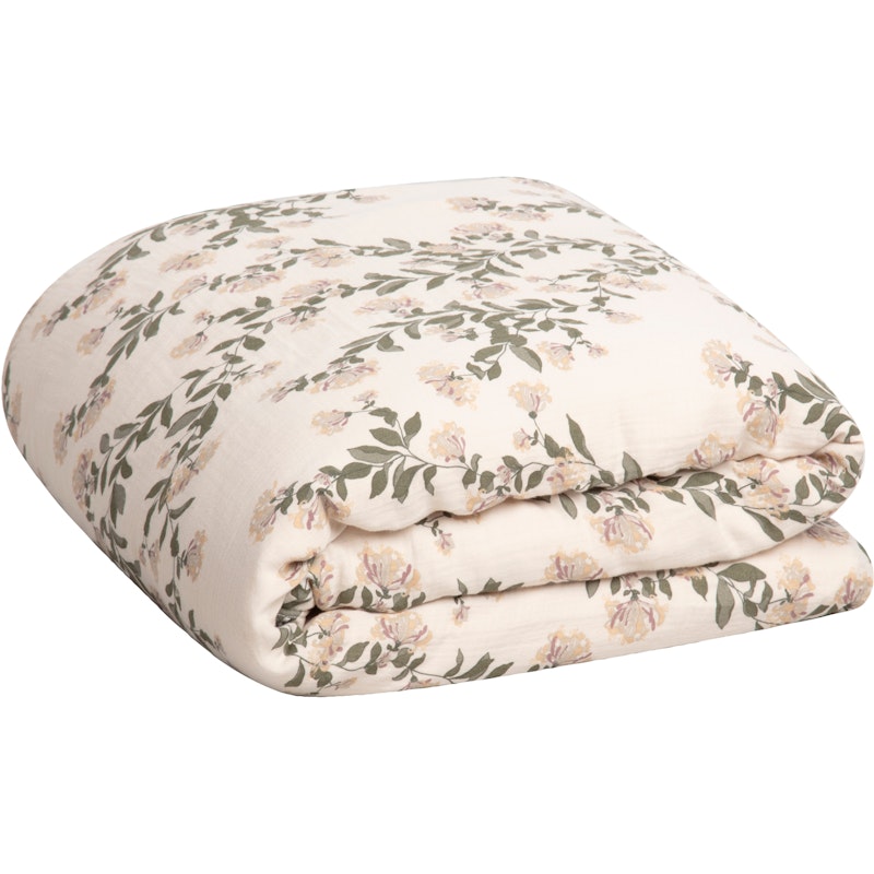 Honeysuckle Muslin Duvet Cover, 220x220 cm