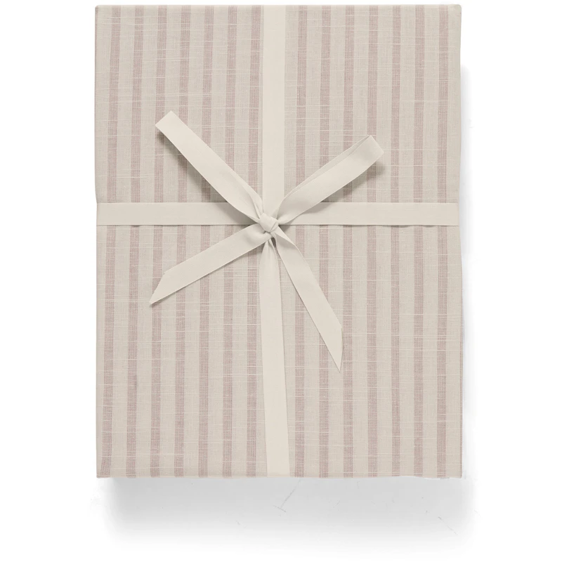 Stripe Mauve Fitted Sheet, 160x200 cm