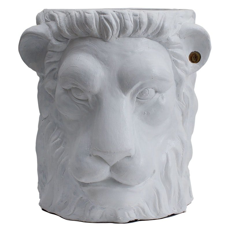 Lion Pot L, White