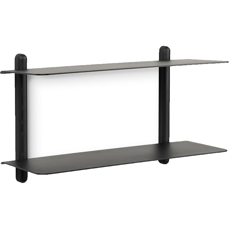 Nivo Large F Wall Shelf, Black