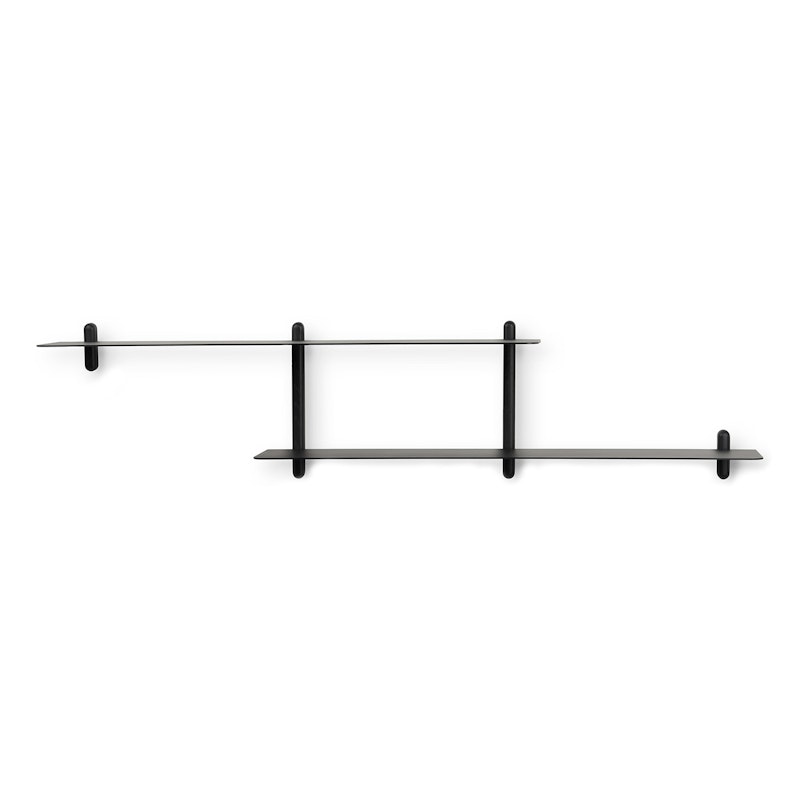 Nivo large H Wall Shelf, Black