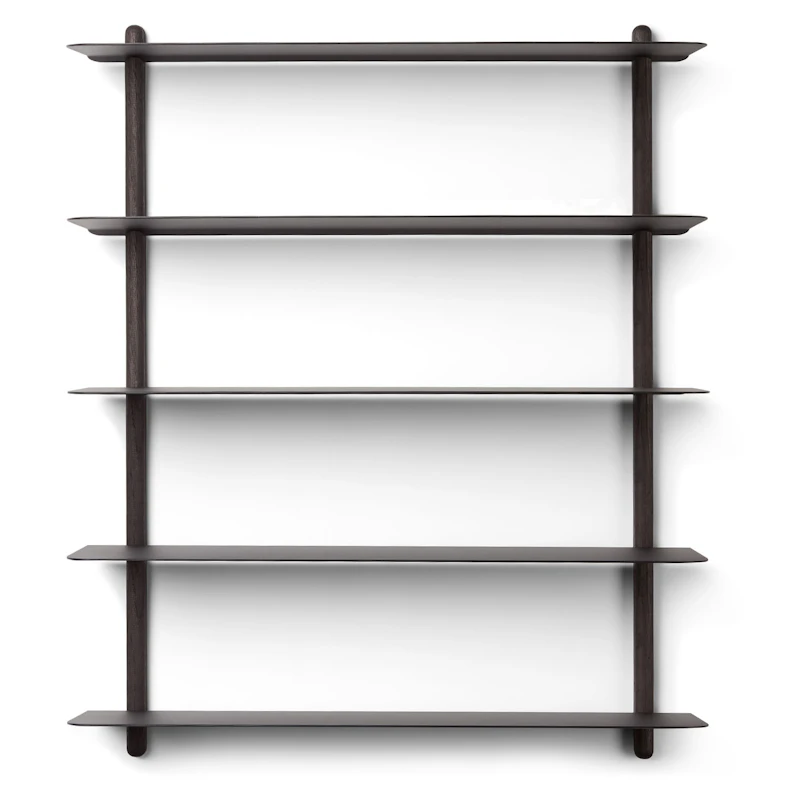 Nivo Wall Shelf E, Black Ash / Black