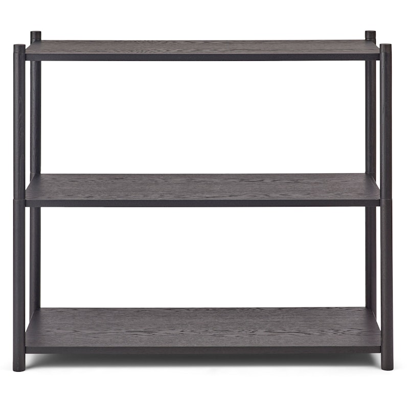 Sceene Bookcase A, Black Oak