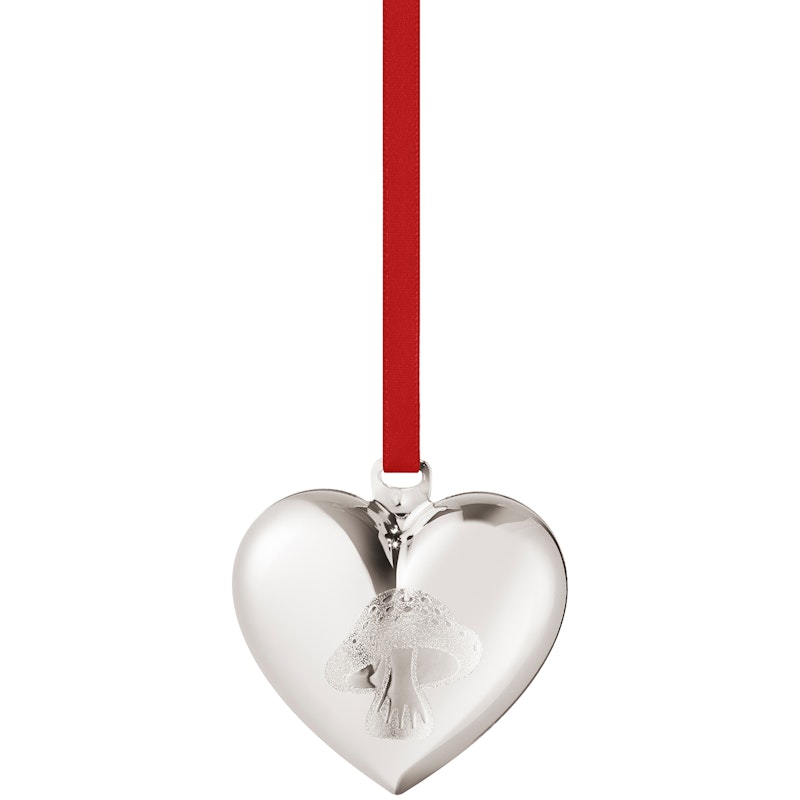 2023 Christmas Heart, Palladium Plated