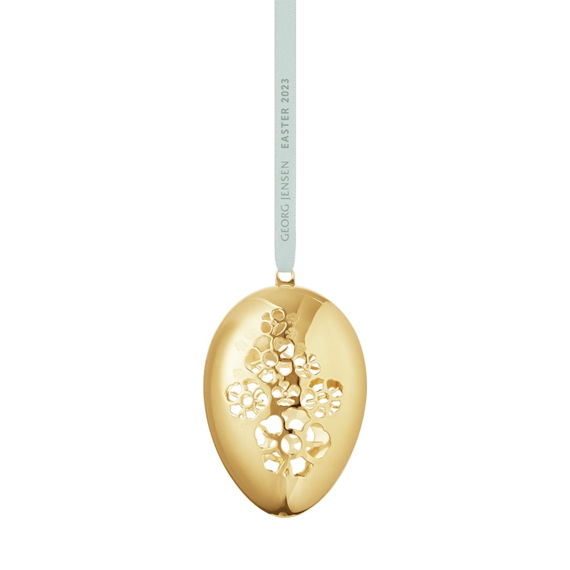 Easter Egg, Gold-plated Brass 7 cm