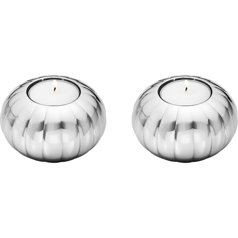 Bernadotte Tealight Holder Stainless Steel 2-pack