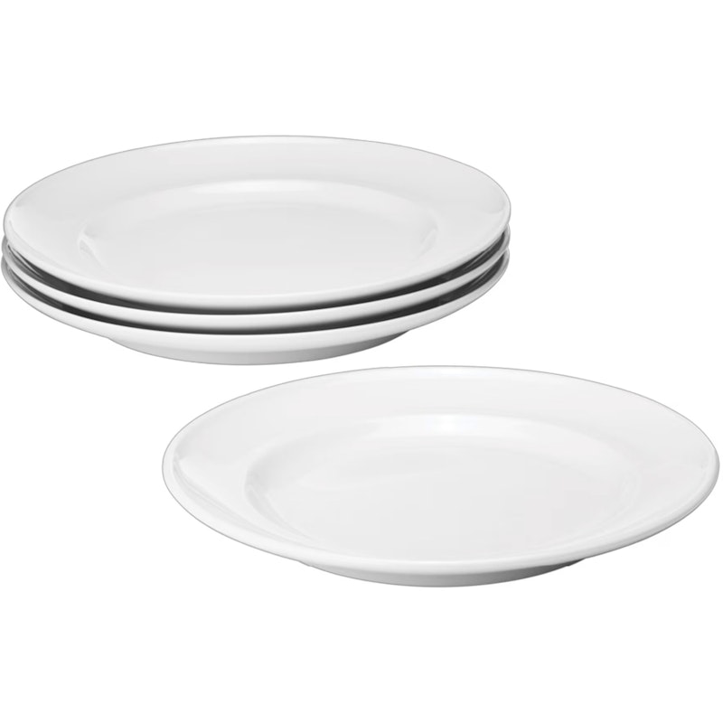 Koppel Side Plate 16 cm 4-pack White