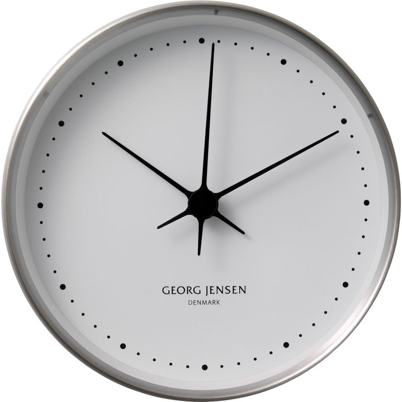Koppel Wall Clock 10 cm, Stainless Steel | RoyalDesign