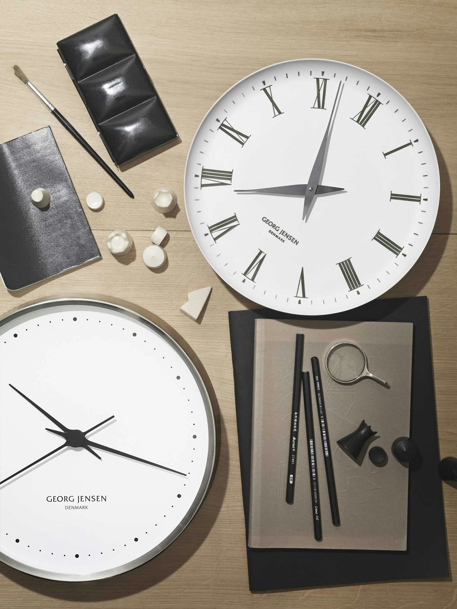 Koppel Wall Clock 10 cm, Stainless Steel | RoyalDesign