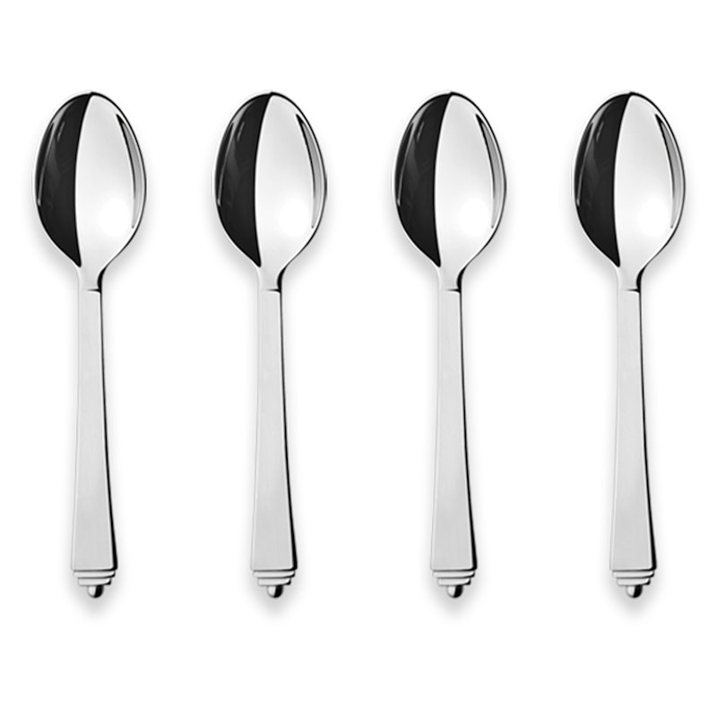 Pyramid Coffee Spoon 4-pack, Stainless Steel