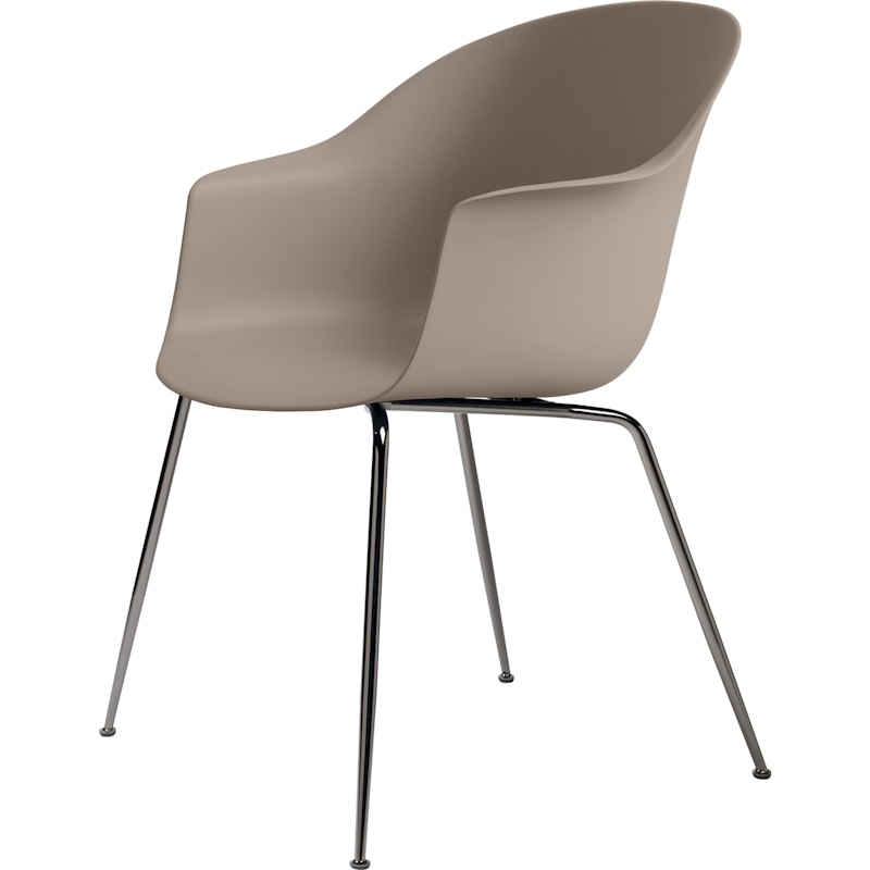 Bat Chair Conic, Black Chrome/ New Beige