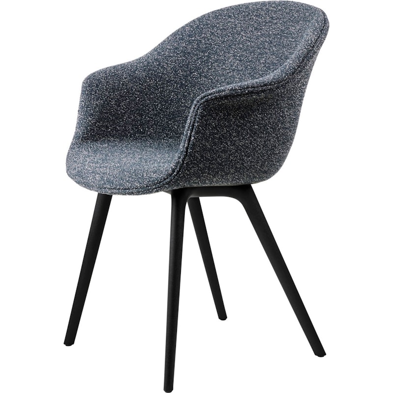 Bat Dining Chair Upholstered / Plastic Base, Around Bouclé 023