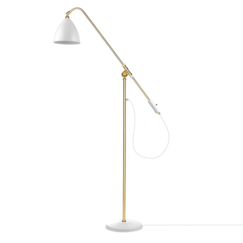 Bestlite BL4 M Floor Lamp, Brass/White