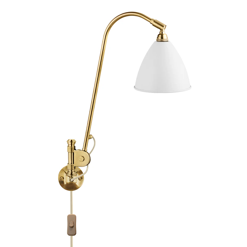 Bestlite BL6 Wall Lamp, Brass/ White