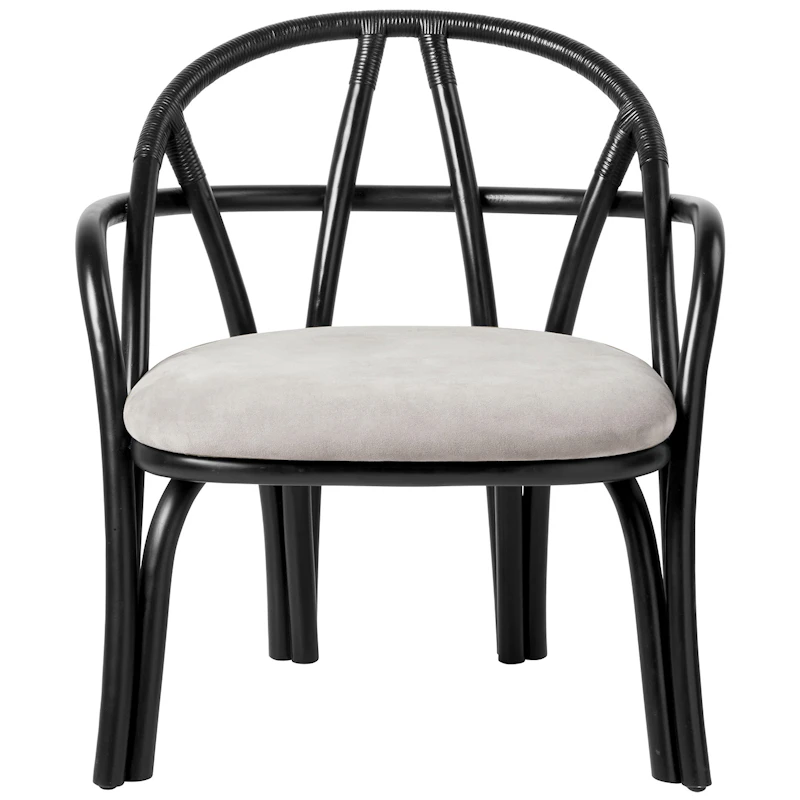 Bistra Lounge Chair, Ebony / Fustagno 001