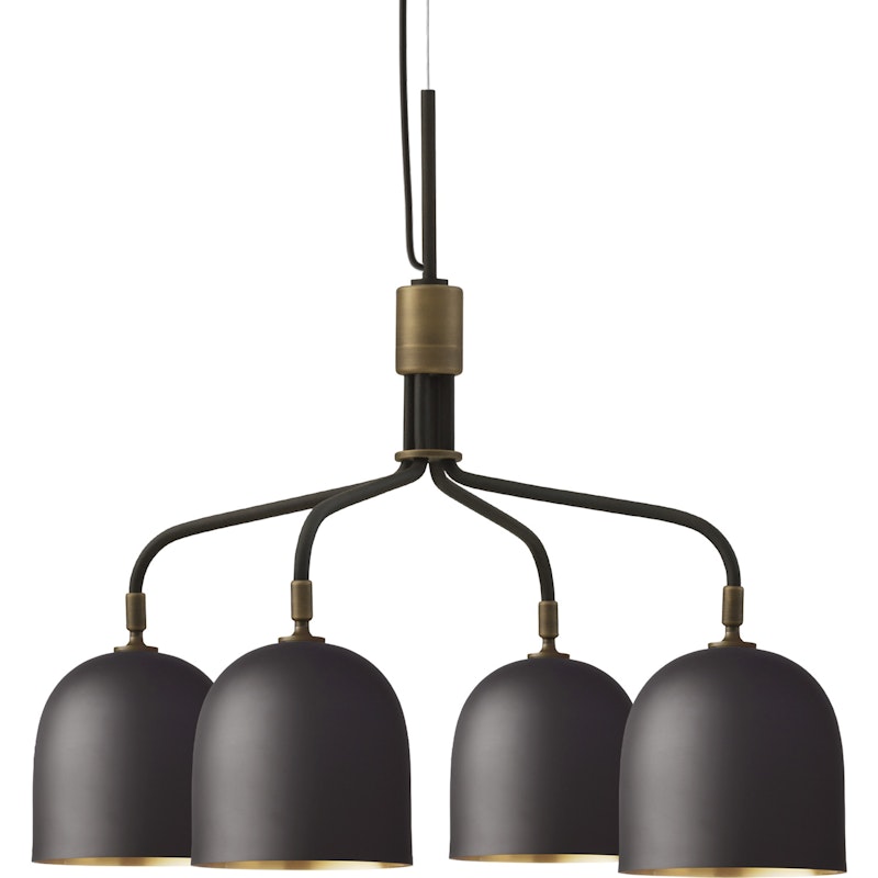 Howard Chandelier 4 Short Arms, Gunmetal / Brass