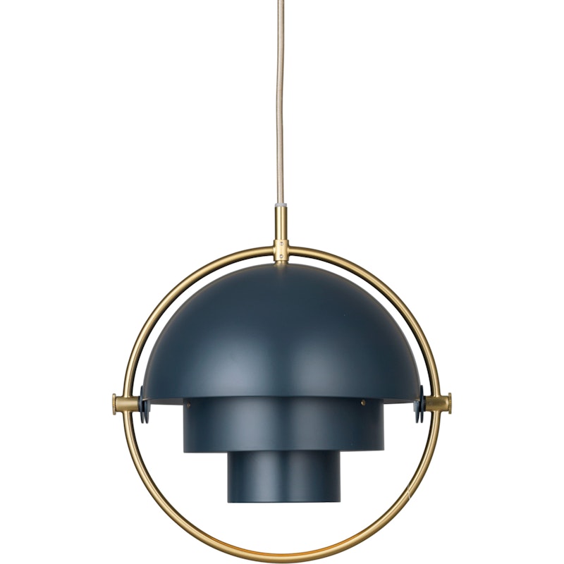 Multi-Lite Pendant Ø25,5 cm, Brass / Midnight Blue