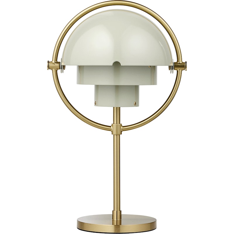 Multi-Lite Table Lamp Portable, Brass / Pastel Gray