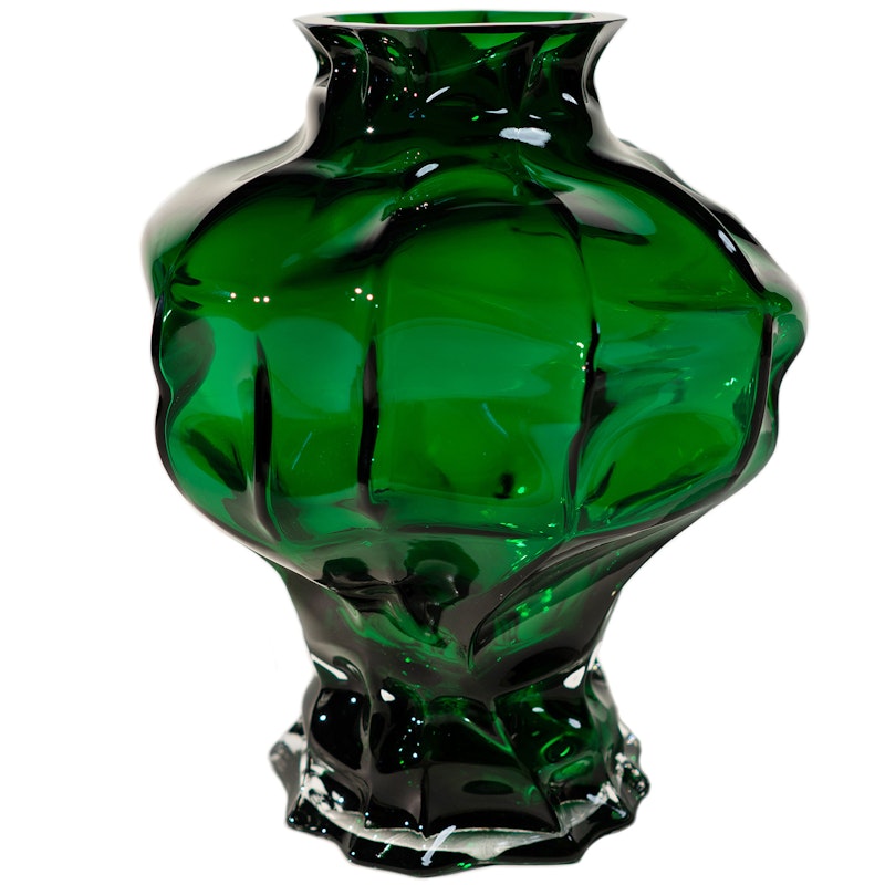 Ammonit Vase 30 cm, Green