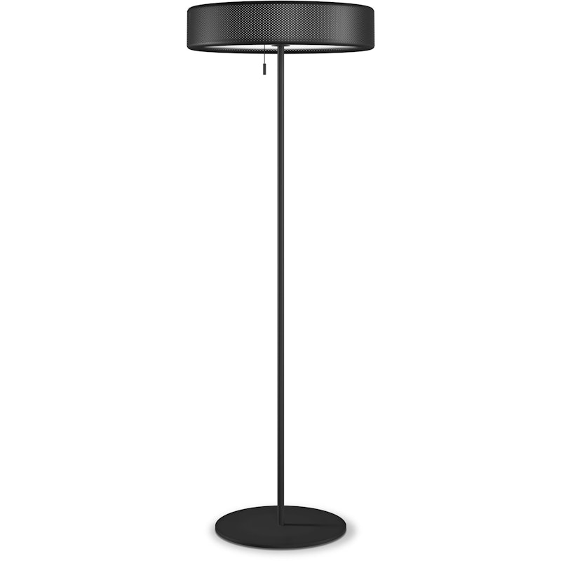 Grain L Floor Lamp, Matte Black