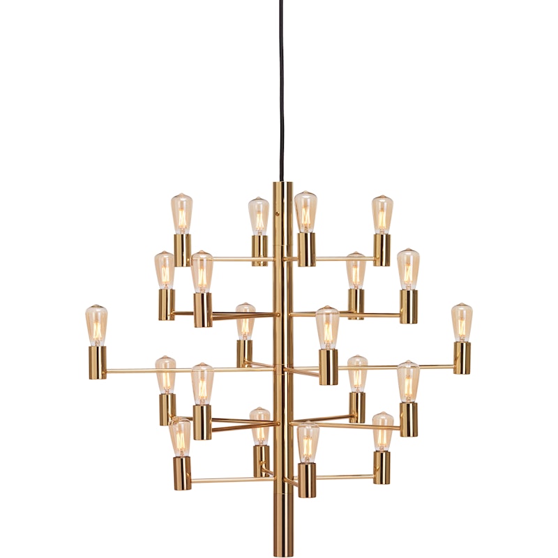 Manola 20 Chandelier Dimmable LED, Satin Brass