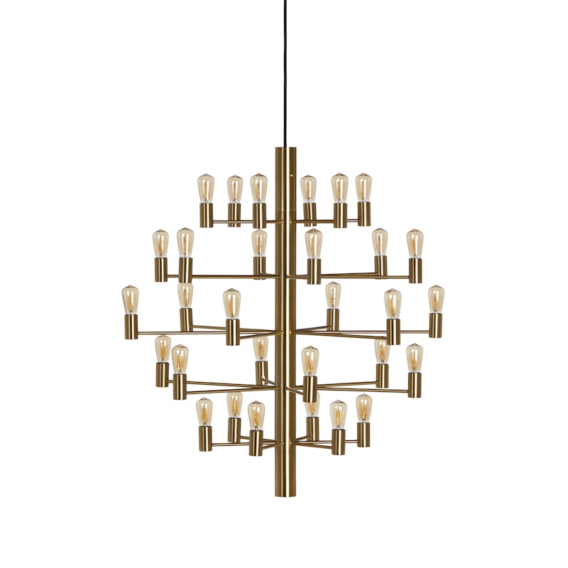 Manola 30 Chandelier Dimmable LED, Satin Brass