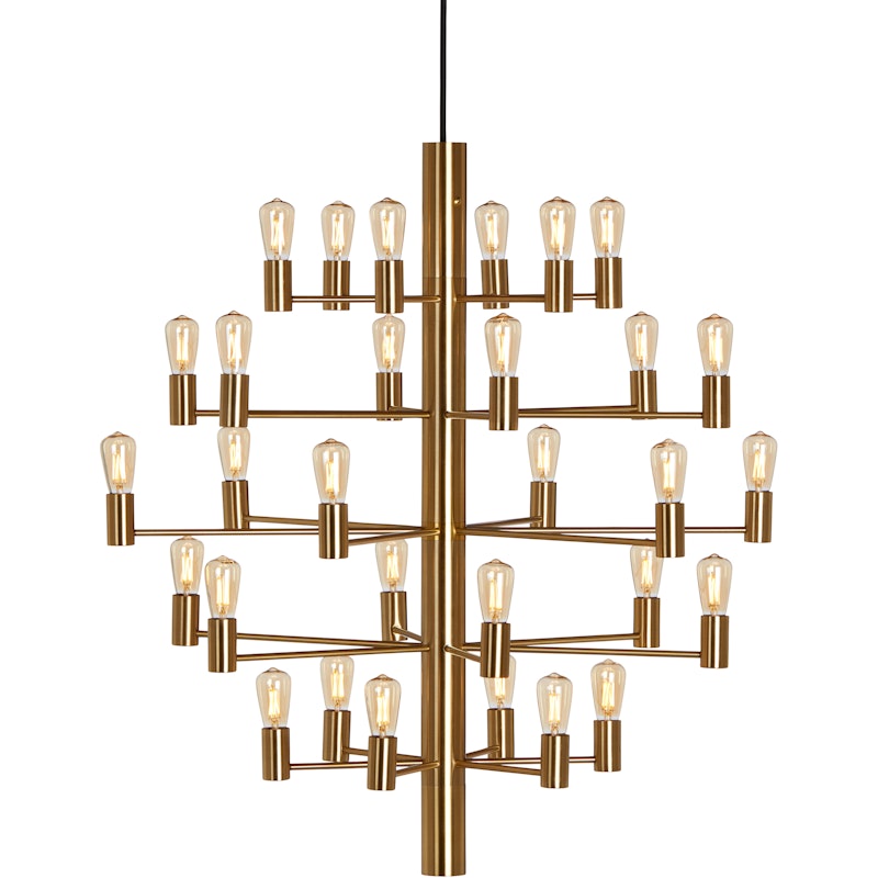 Manola 30 Chandelier Dimmable LED, Satin Brass