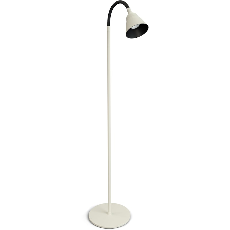 Relief Floor Lamp, Pearl White / Matte Black