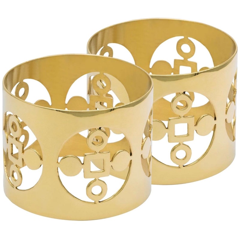 Anima Gemella Napkin Ring 2-pack, Brass