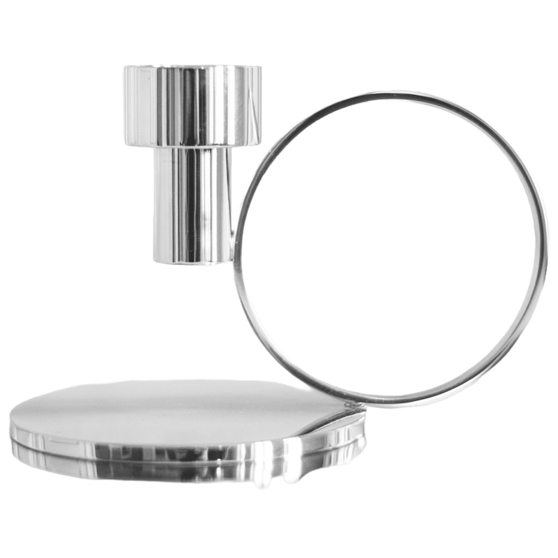 Insieme Chamber Candlestick, Nickel Plated