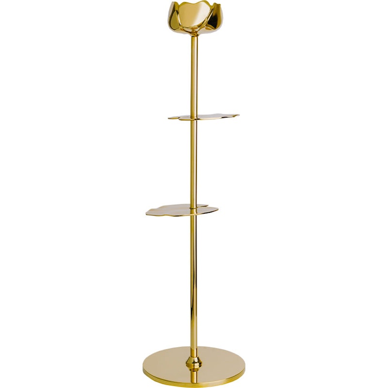 Ninfea Alta Candlestick Gold, 40 cm