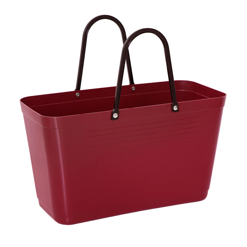 Hinza Bag Green Plastic, L / Wine Red