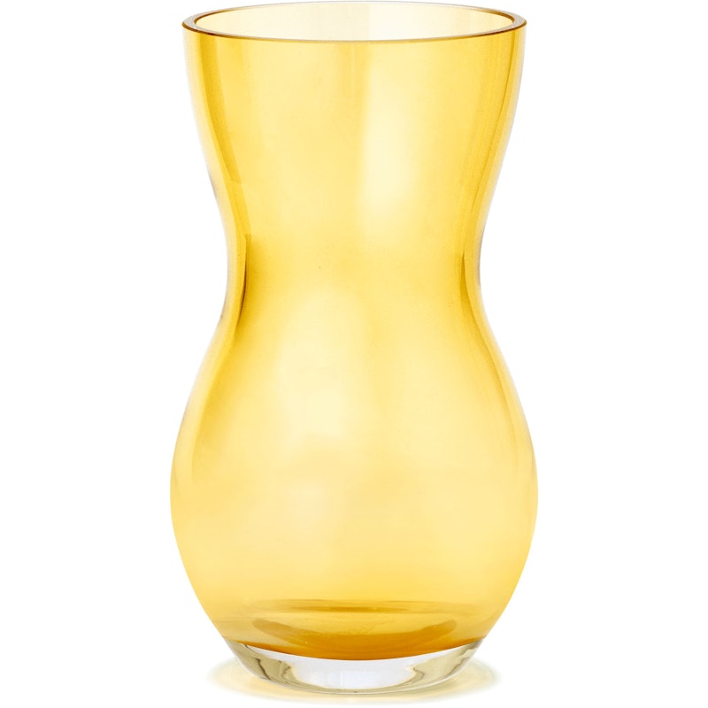 Calabas Glass Vase H16,5 cm, Amber