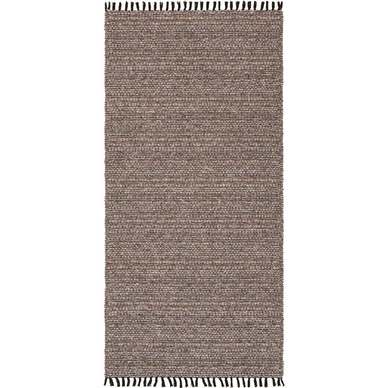 Cotton Tova Rug 170x250 cm, Dark Brown