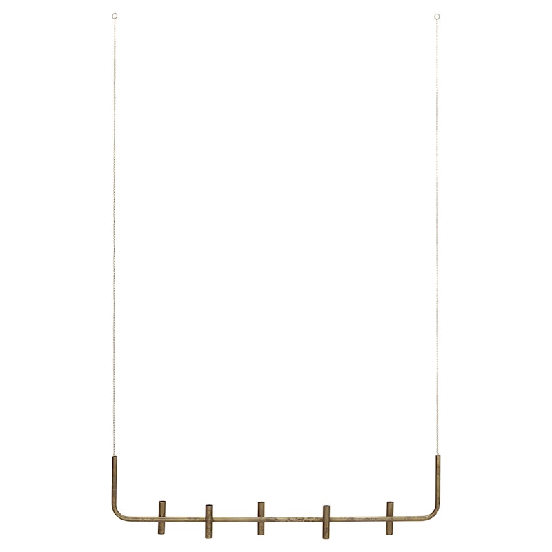 Maxi Candle Holder, Antique Brass