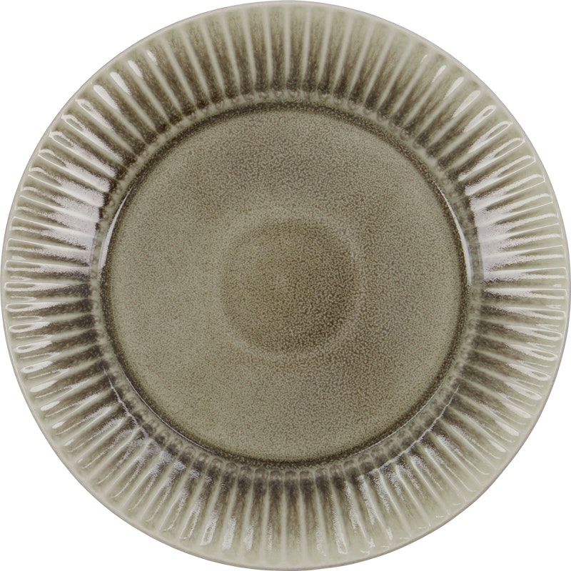 Pleat Plate 27 cm, Grey Brown